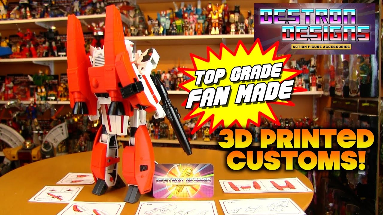 G1 Transformers Jetfire 3D Printed Customs by Destron Designs