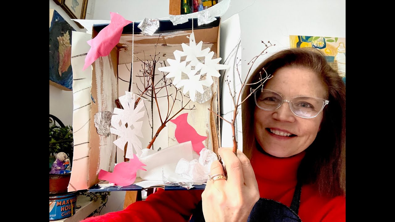 Art with Susan: Winter Landscape in a Box and exploring an artwork by Joesph Cornell