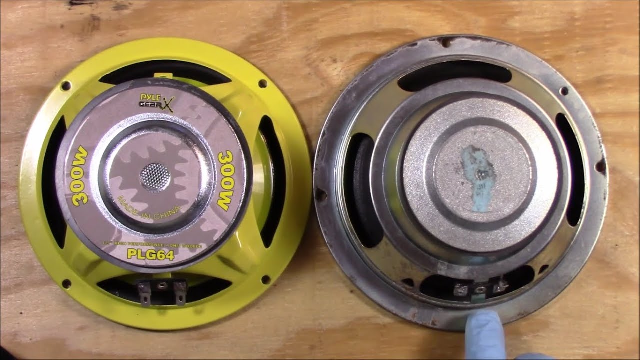 Blown Speaker Replacement Front Door Hyundai Santa Fe 2003 Pyle PLG64 6.5-Inch Mid-Bass Woofer