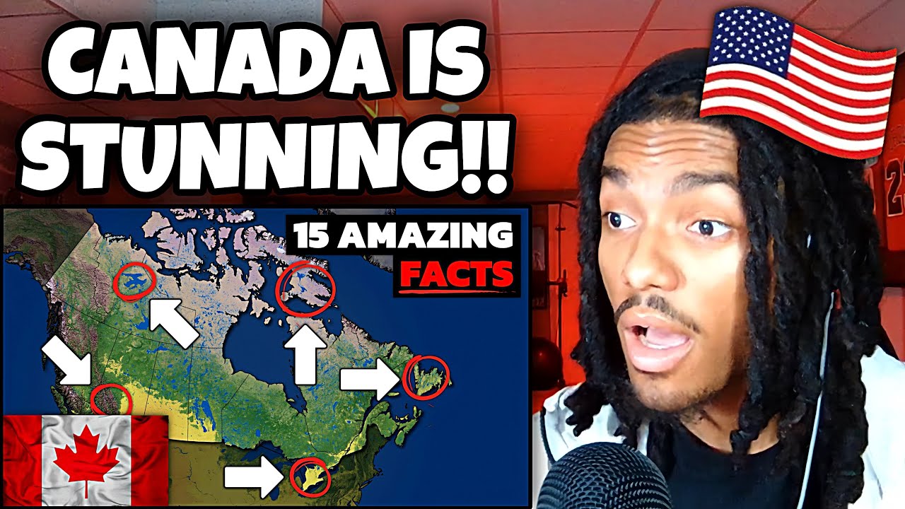 AMERICAN REACTS To 15 Amazing Geography Facts About Canada