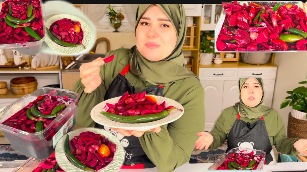 ‏دائما طرشي الأحمر يكون بريحة كريهه ودائما يصير رغوة بيضاء اليوم كل الأسرار بهذا الفيديو ينحفظ رمضان