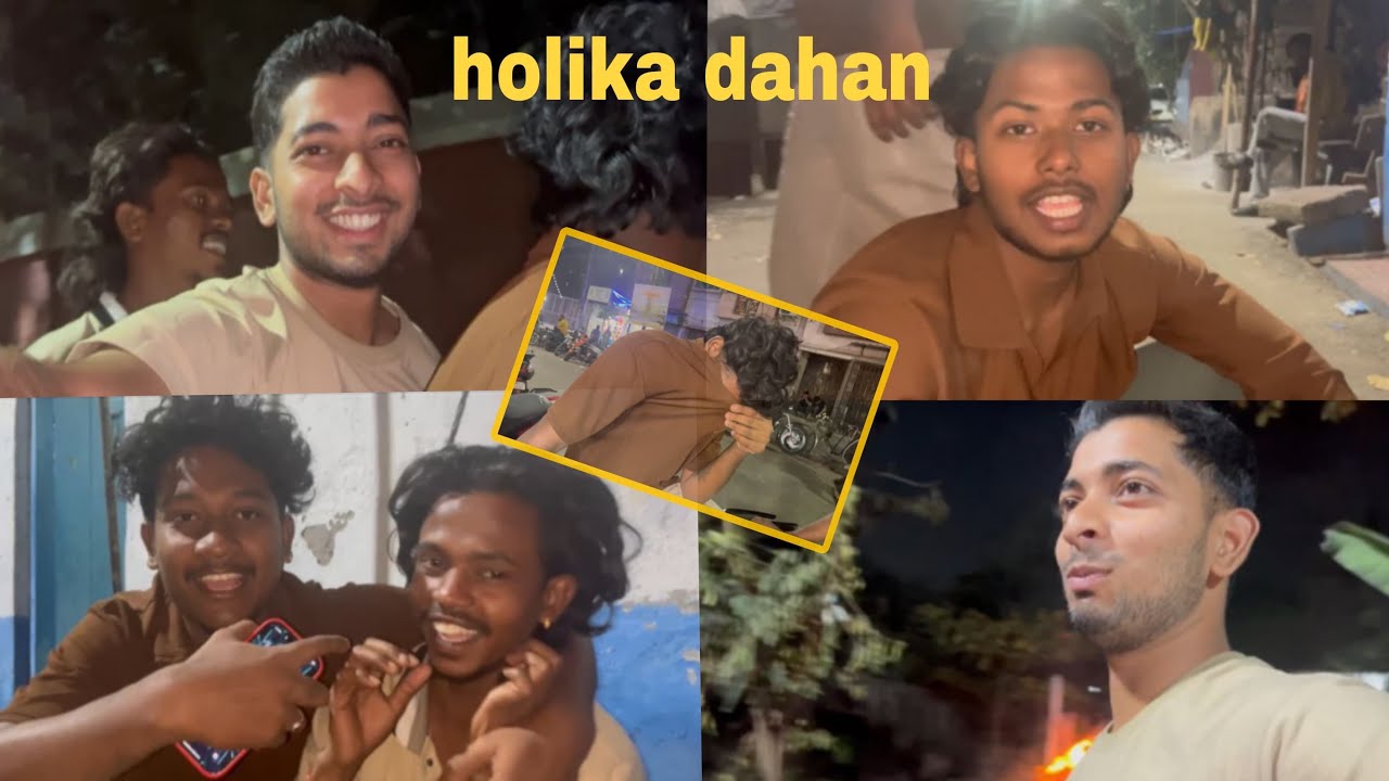 HOLIKA DAHAN AUR BHAI KO GEAR ME LE LIYA😂😂 @aarushbhola17 @VarunYadavLailaa 