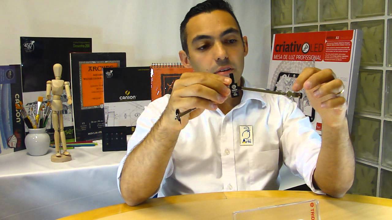 Compasso Trident 9000 Como Usar - Material Para Desenho