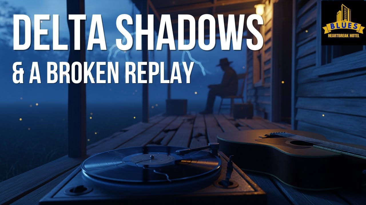 Delta Shadows and a Broken Replay | Cinematic Dark Blues (Official Lyric Video)