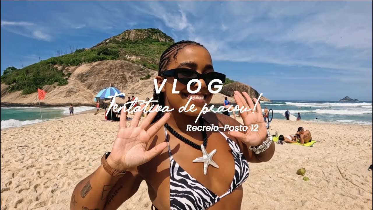 DAILY VLOG • FUI EXPULSA DA PRAIA DO RECREIO •  Tentativa de praiou 🏝️👙
