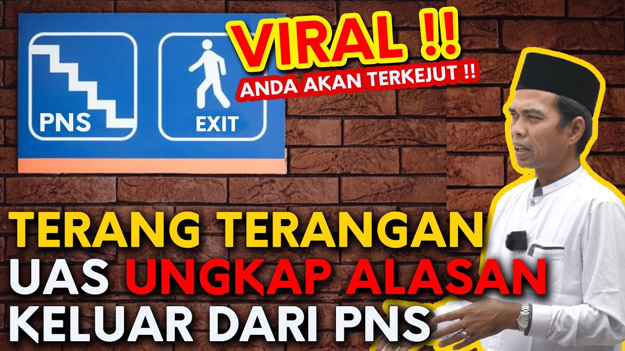 UAS UNGKAP ALASAN SEBENARNYA KELUAR DARI PNS - PROF. H. ABDUL SOMAD, Lc.,D.E.S.A.,Ph.D