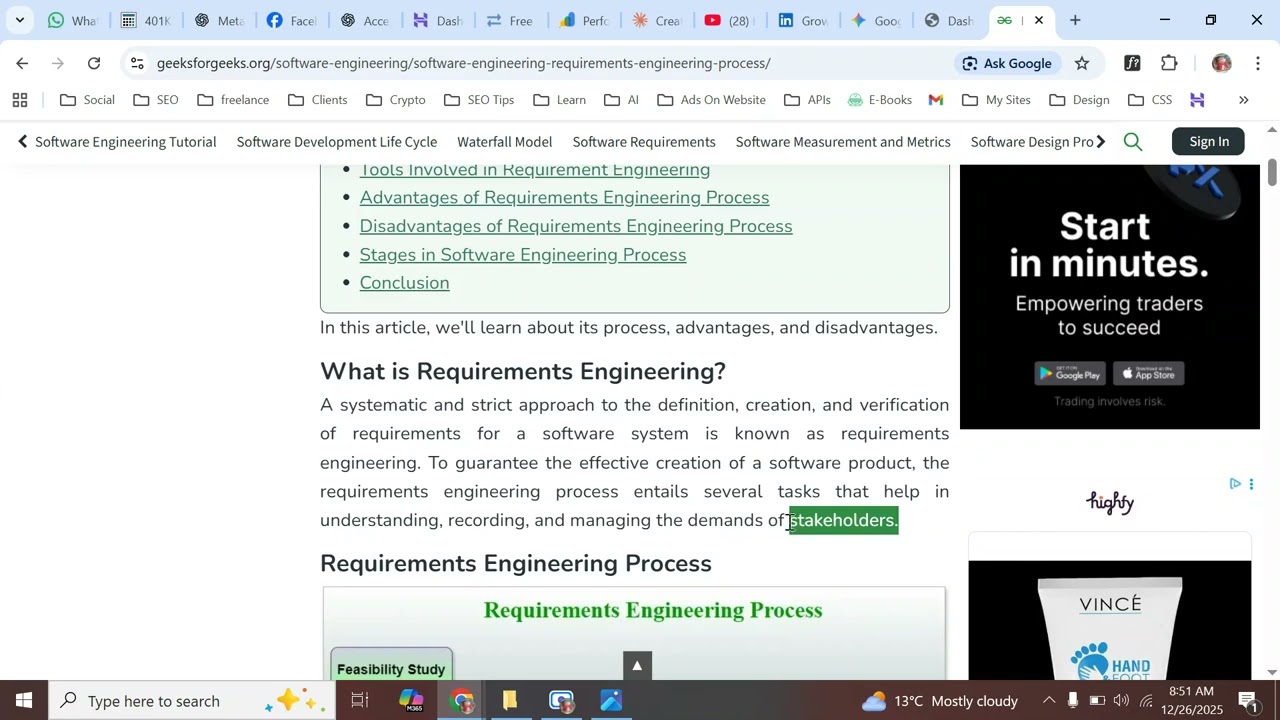 What is Requirement Engineering & ERD?