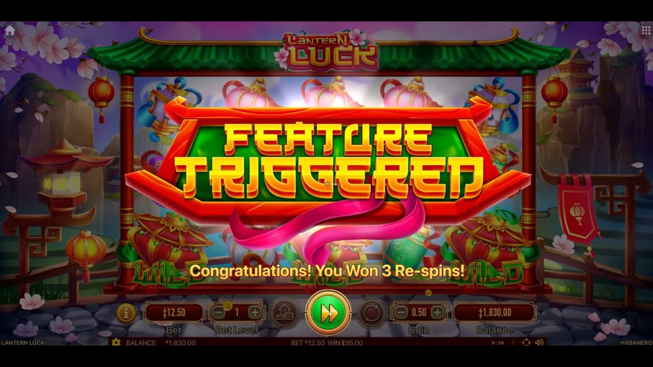Lantern Luck Slot Game showing Re-spins Feature