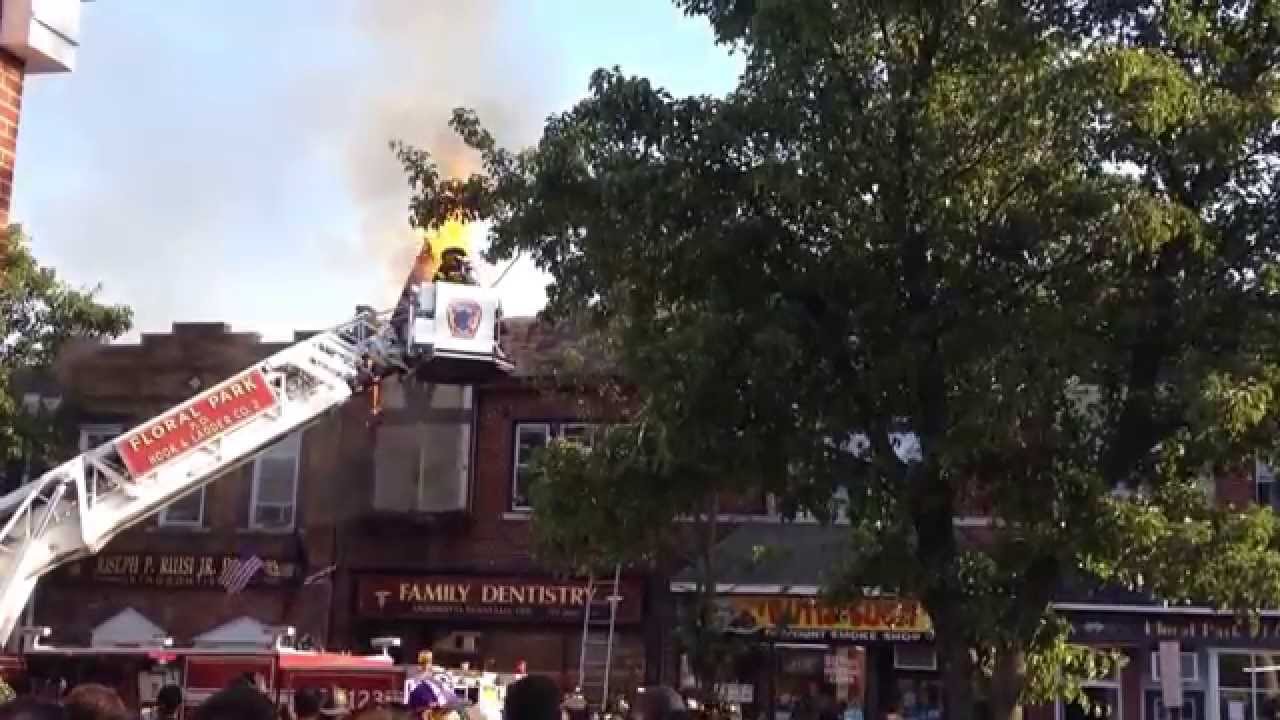 Fire on Tulip Ave Floral Park NY