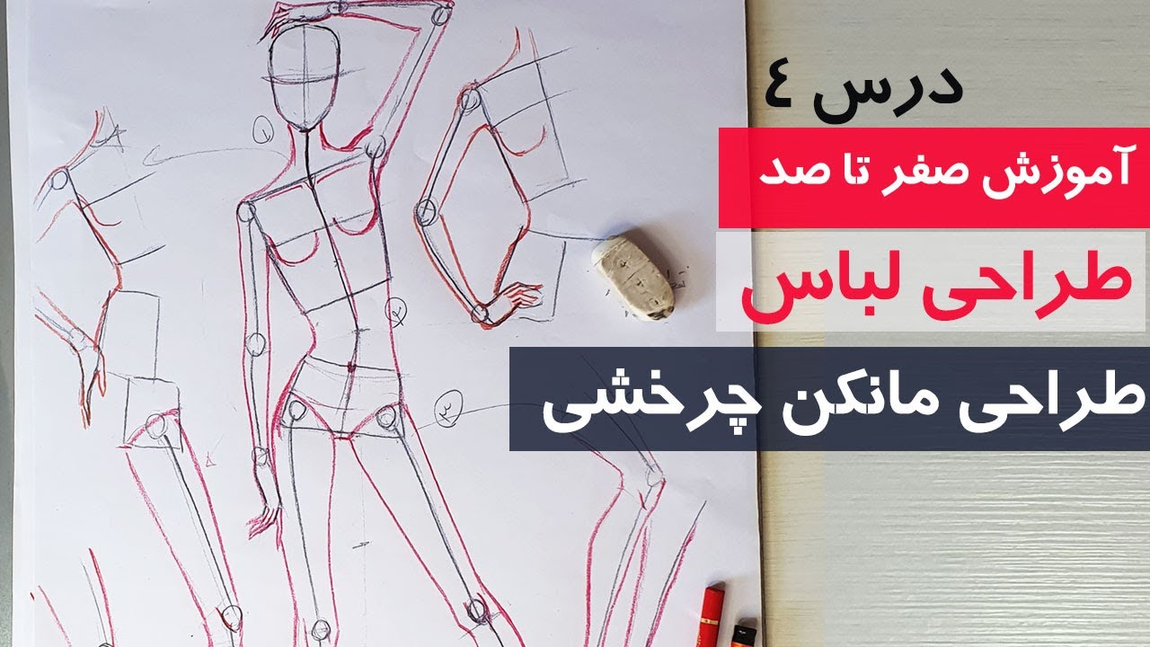 آموزش طراحی لباس : طراحی مانکن چرخشی ( از صفر تا صد )