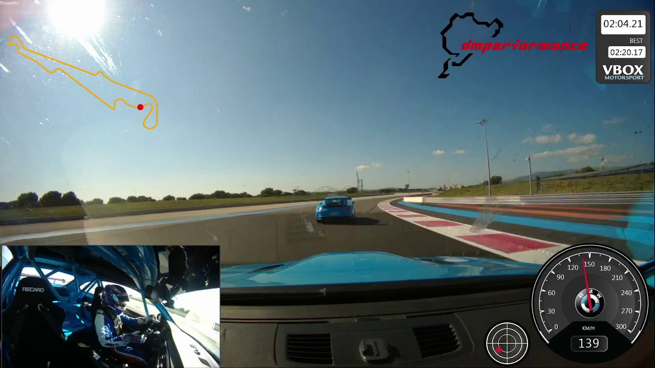 BMW E92 M3 4.4L trackday Le Castellet.