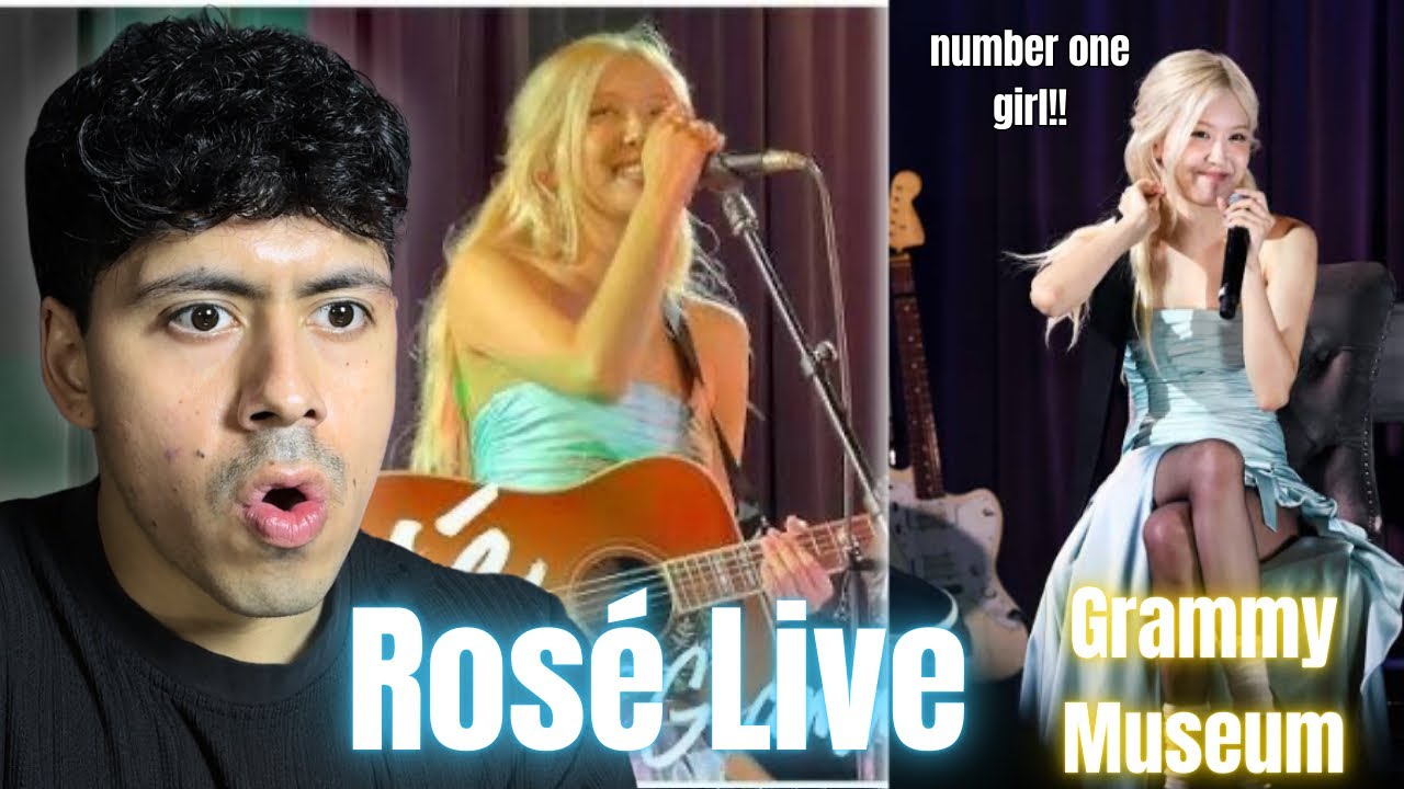 FIRST REACTION TO ROSÉ LIVE | Grammy Museum LA Full performance! 
