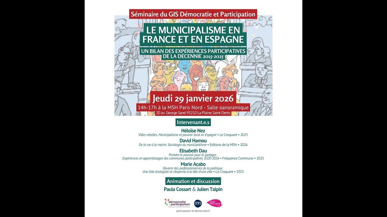 Le municipalisme en France et en Espagne. Un bilan des expériences participatives (2015-2025)