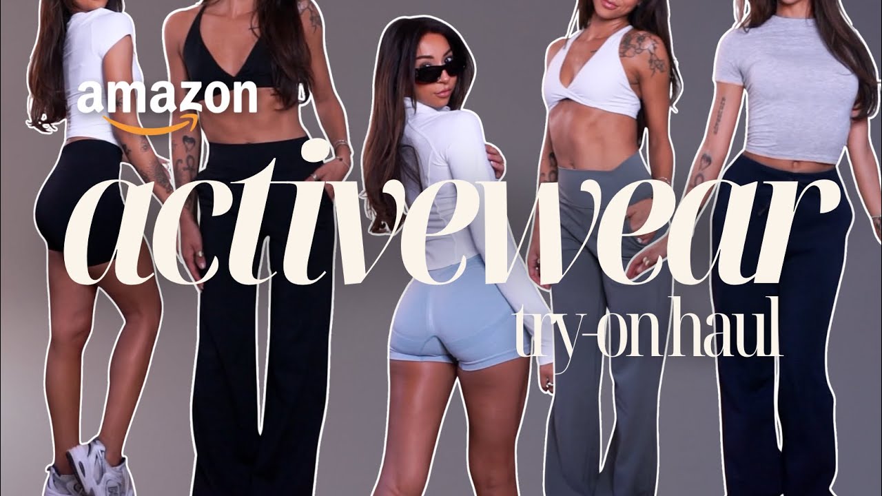 AMAZON *ACTIVEWEAR* ПРИМЕРЬТЕ НА ДОСТАВКЕ!  🎧🧘🏽‍♀️🎀 обновляю свою спортивную одежду (при участии ...