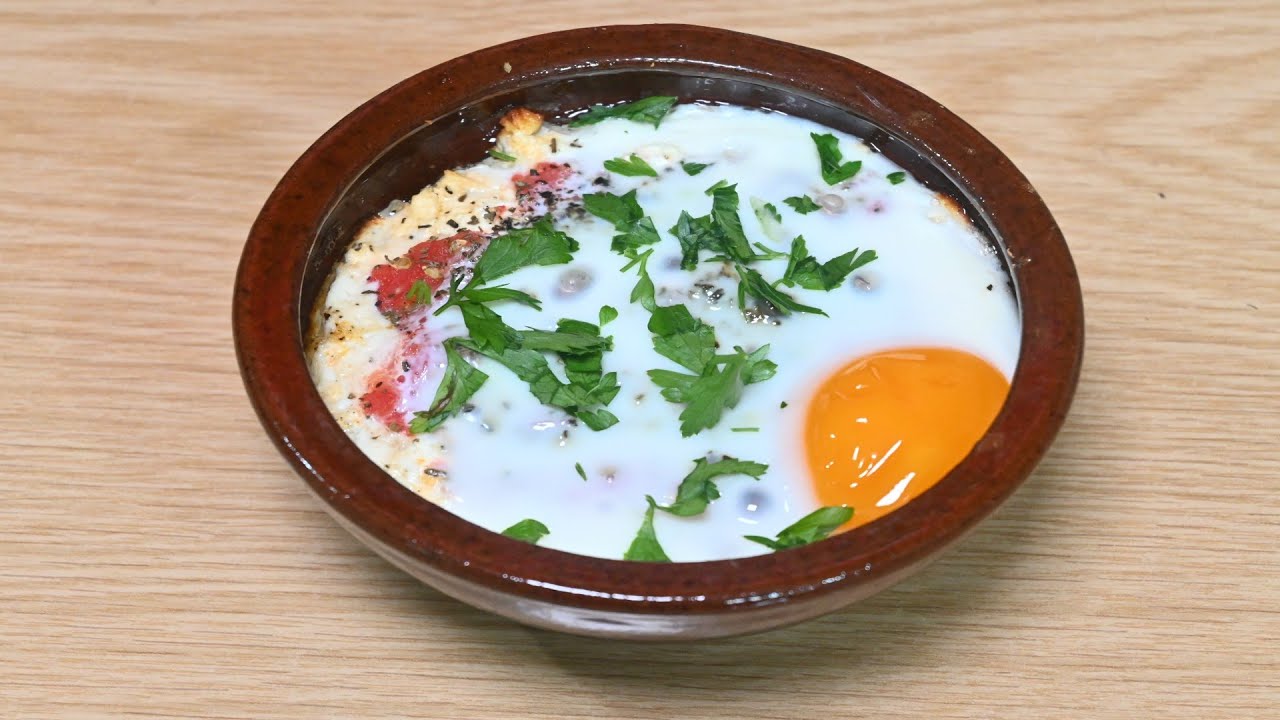 Запеканка с жареным перцем, сыром и яйцом!