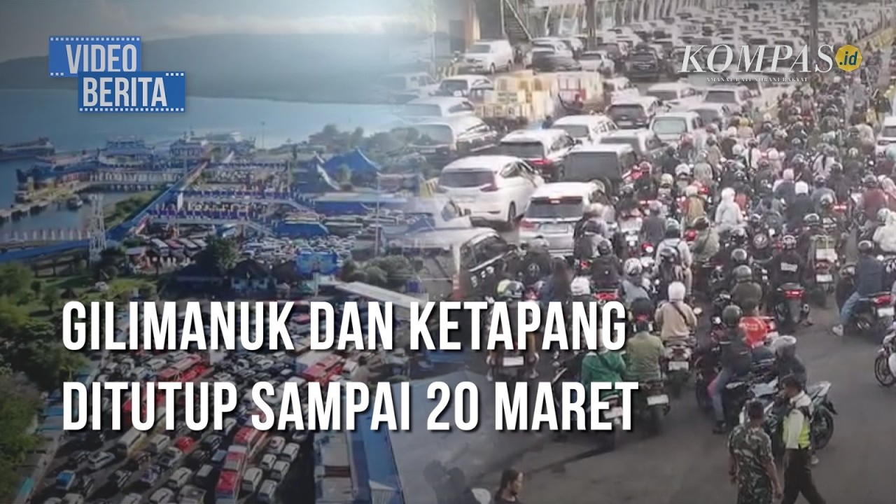 H-1 Nyepi, Antrean Kendaraan Kembali Memanjang Menuju Pelabuhan Gilimanuk Bali dan Ketapang