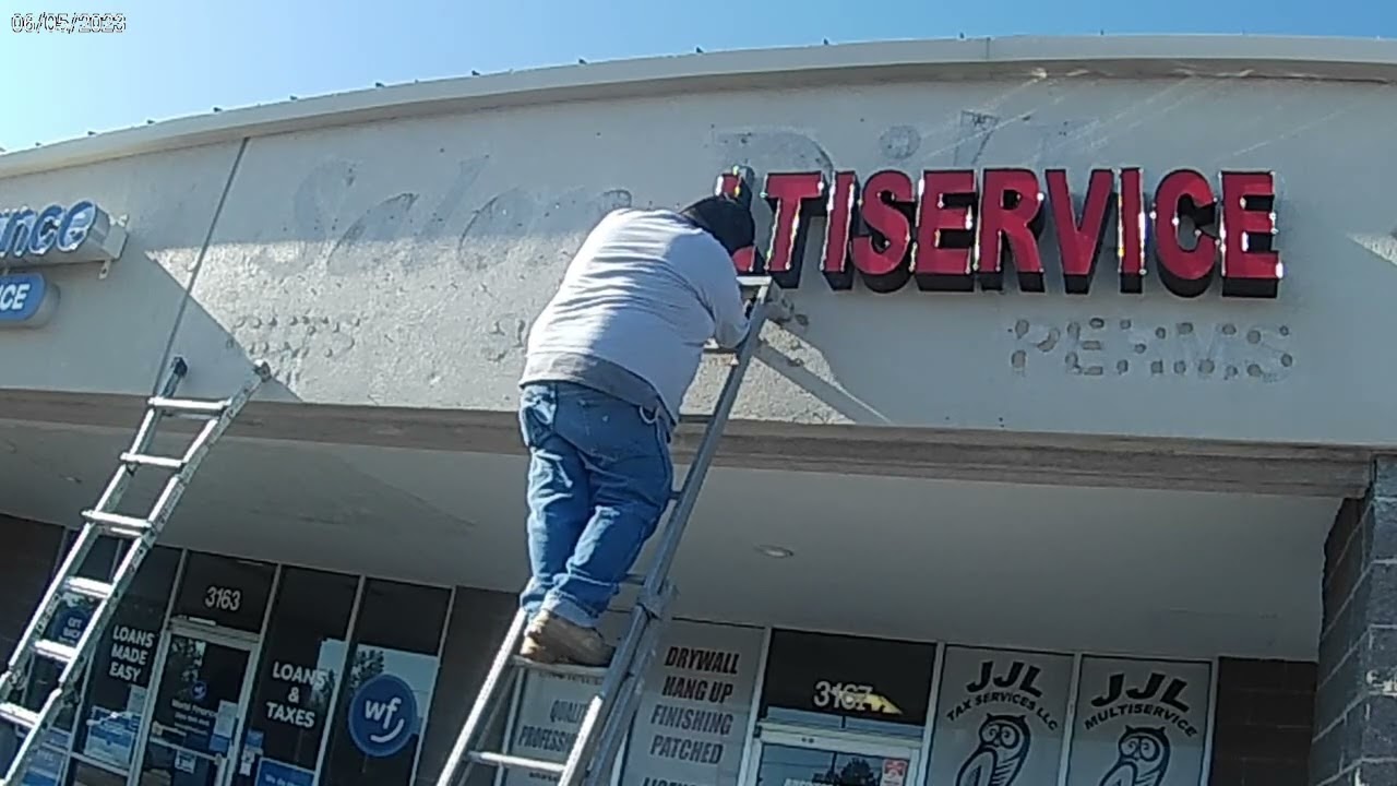 Installing Individual Channel Letter Sign