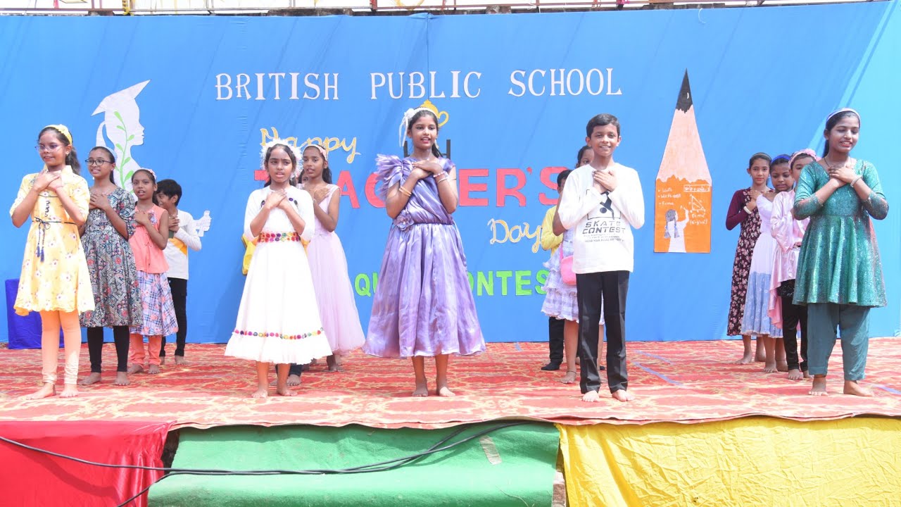 Teacher Day 2k24|| Chote Chote Paon Se Chale School || British Public School 🏫