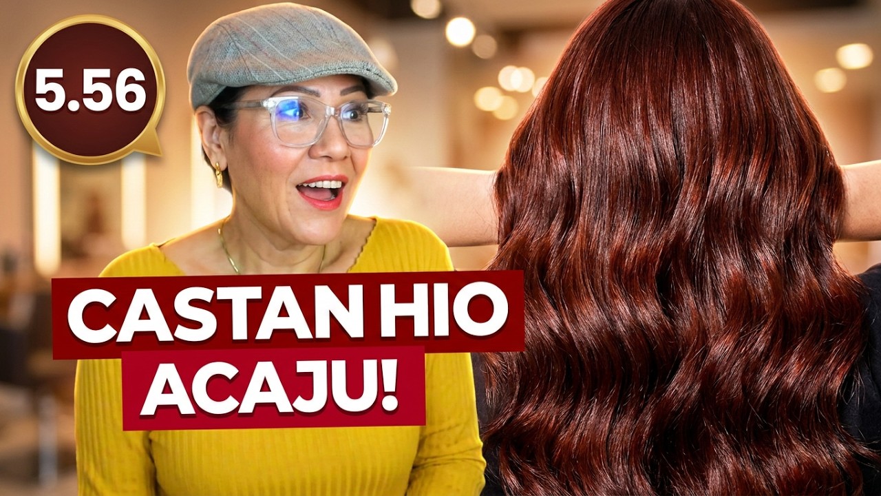 MISTURAS CABELO CASTANHO ACAJU 5.56 PARA PINTAR SEM DESCOLORIR | COBRIR BRANCO | ESCURECER LOIRO