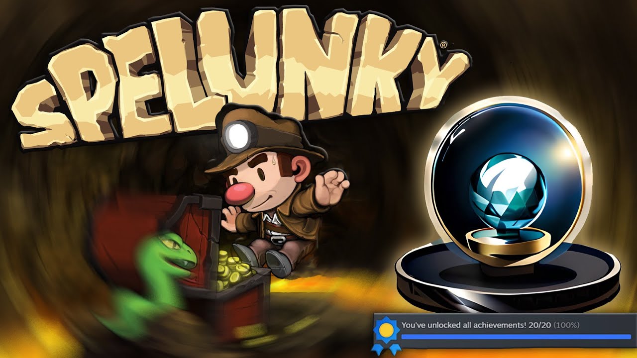 I started Trophy Hunting, it was RIDICULOUSLY DIFFICULT | Spelunky HD