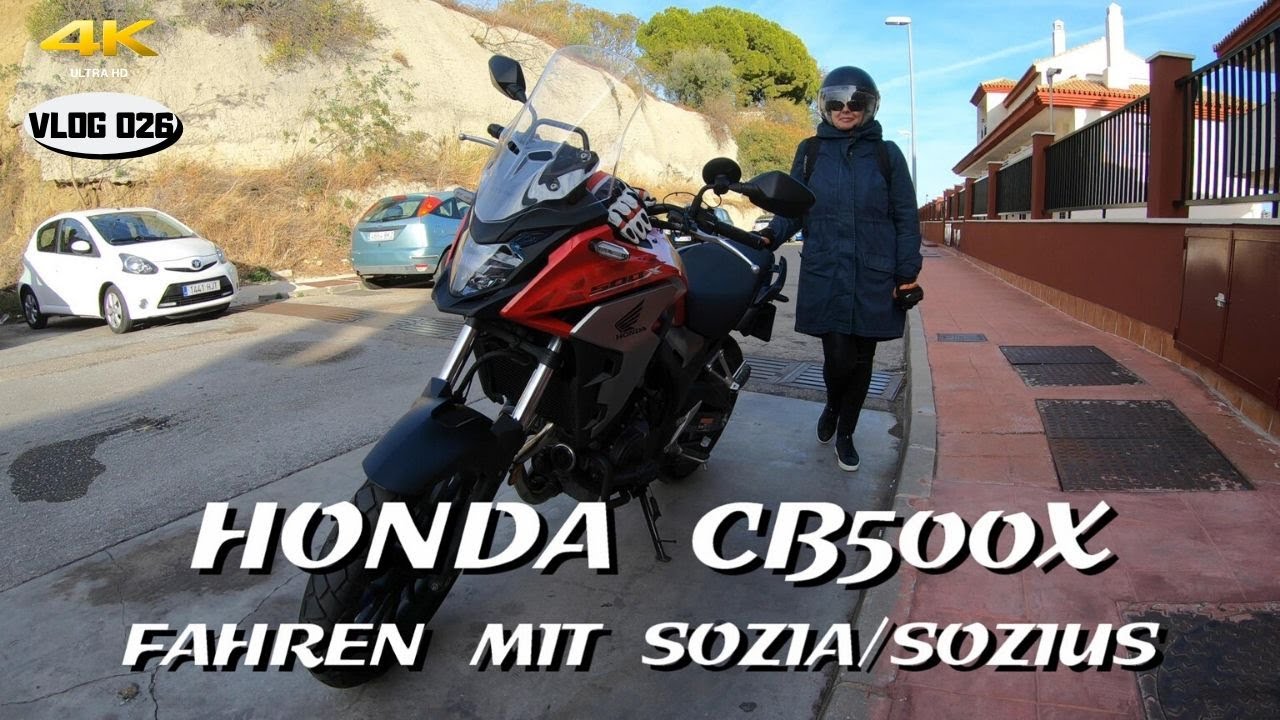 Honda CB500X (2019) - Fahren mit Sozia/Sozius - VLOG026 [4K]