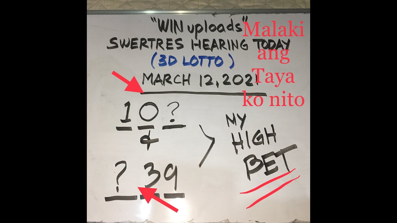 Swertres Hearing Today March 12, 2021 all draw high bet