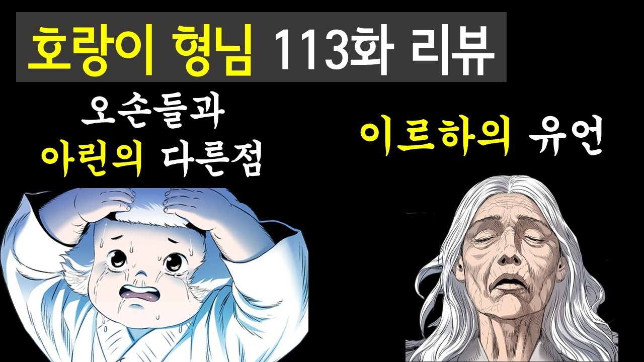 호랑이형님 3부 113화 리뷰 (아린과 다른 오손들의 차이)