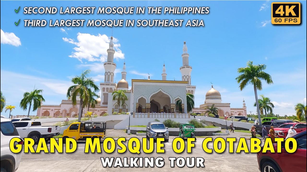 The Grand Mosque of Cotabato Walking Tour: The 2nd Largest Mosque in the Philippines | 4K 60fps
