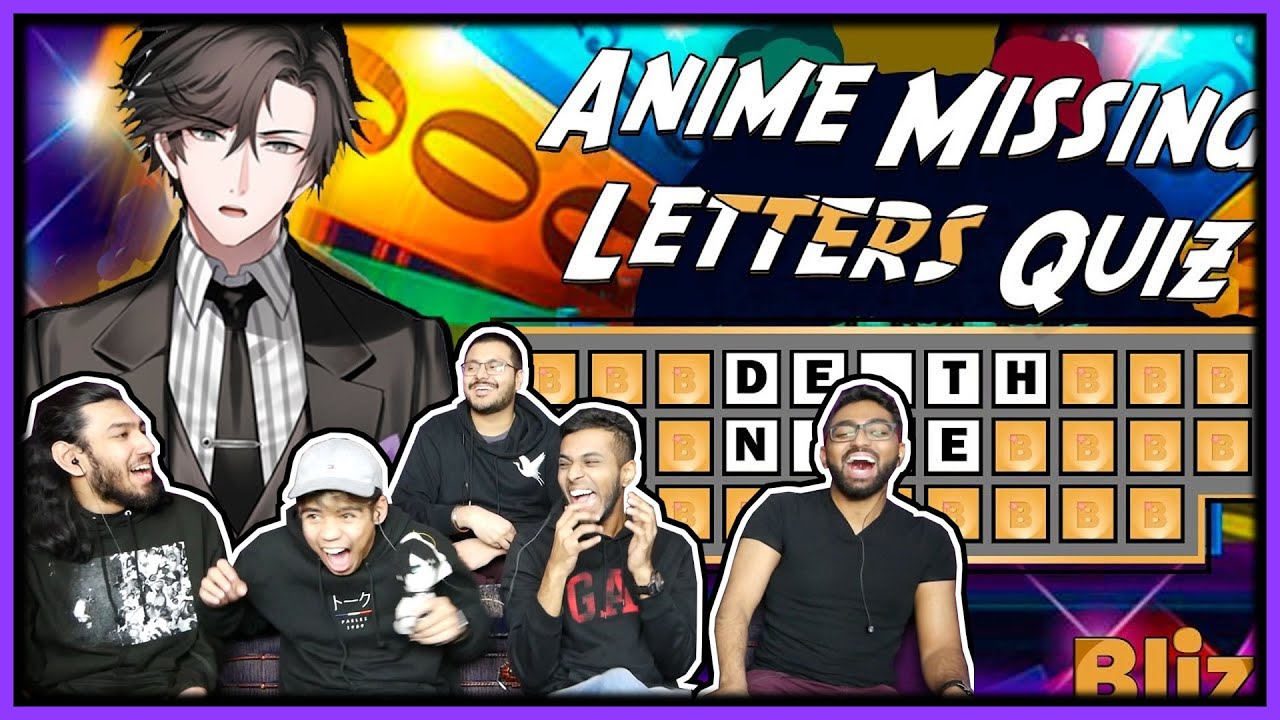 ANIME MISSING LETTERS QUIZ CHALLENGE REACTION WITH IZAYA'S HUB & SILVERSTATUS (IRL COLLAB)