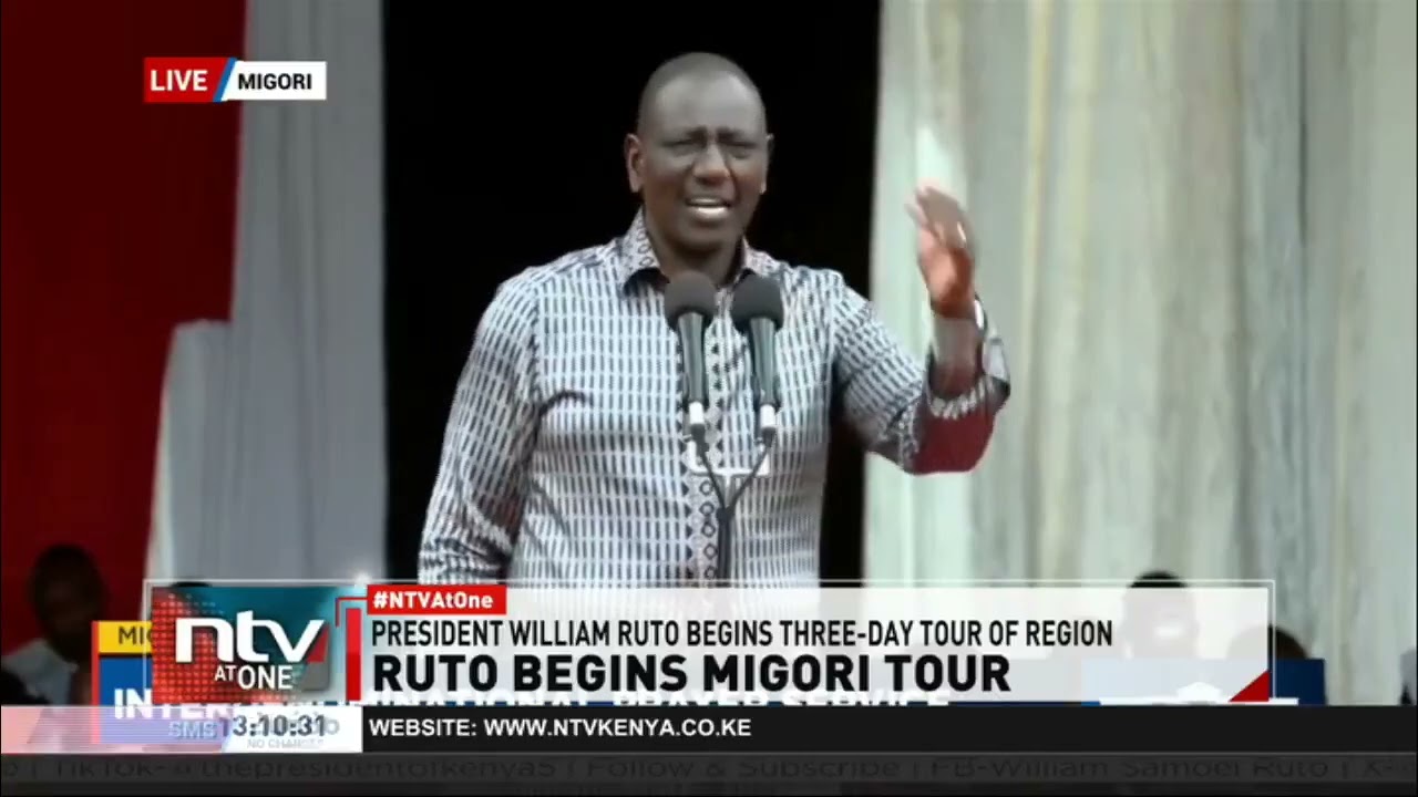 President Ruto begins his three-day tour of Migori county