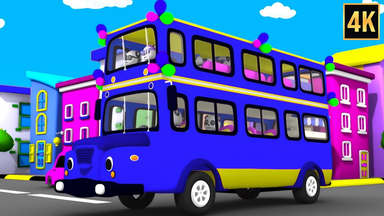 Wheels on the Bus Go Round And Round & More Street Vehicle Songs for Kids