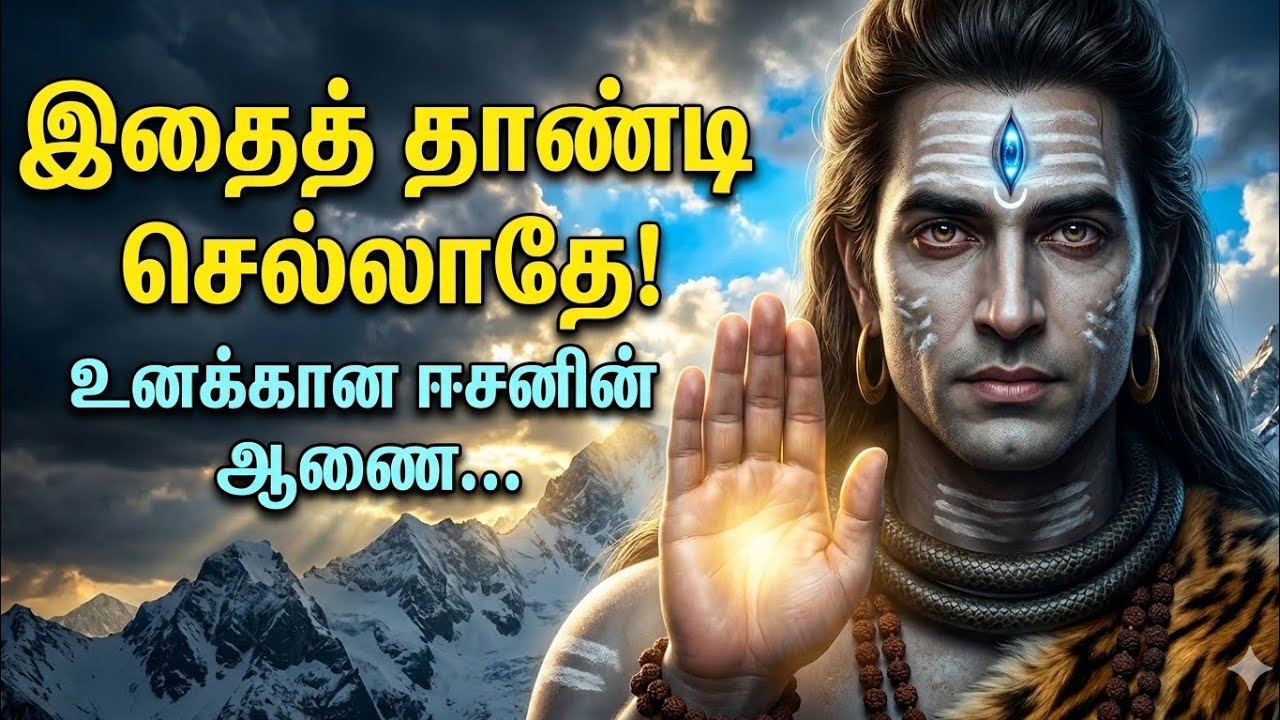 இதை தவறுதலாக கூட தள்ளிவிடாதே 🛑 ஈசன் உனக்காக திறக்கும் புதிய கதவு 🚪✨ | Lord Shiva Message