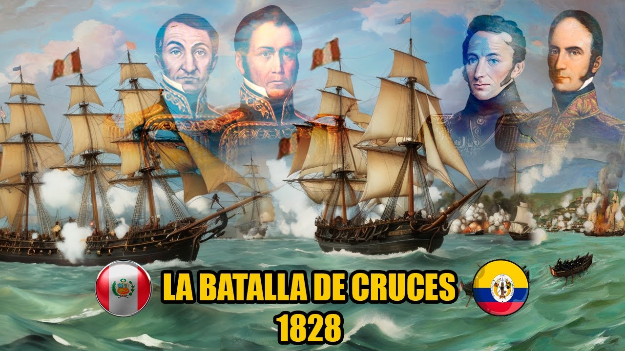 GUAYAQUIL EN LLAMAS Guerra gran Colombo Peruana 1828 - La batalla de Cruces.