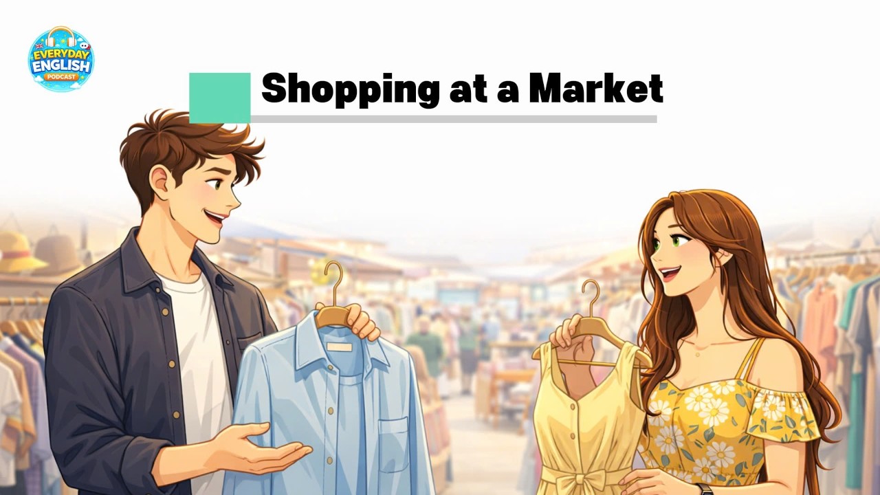 Learn English at the Market | Daily Conversation