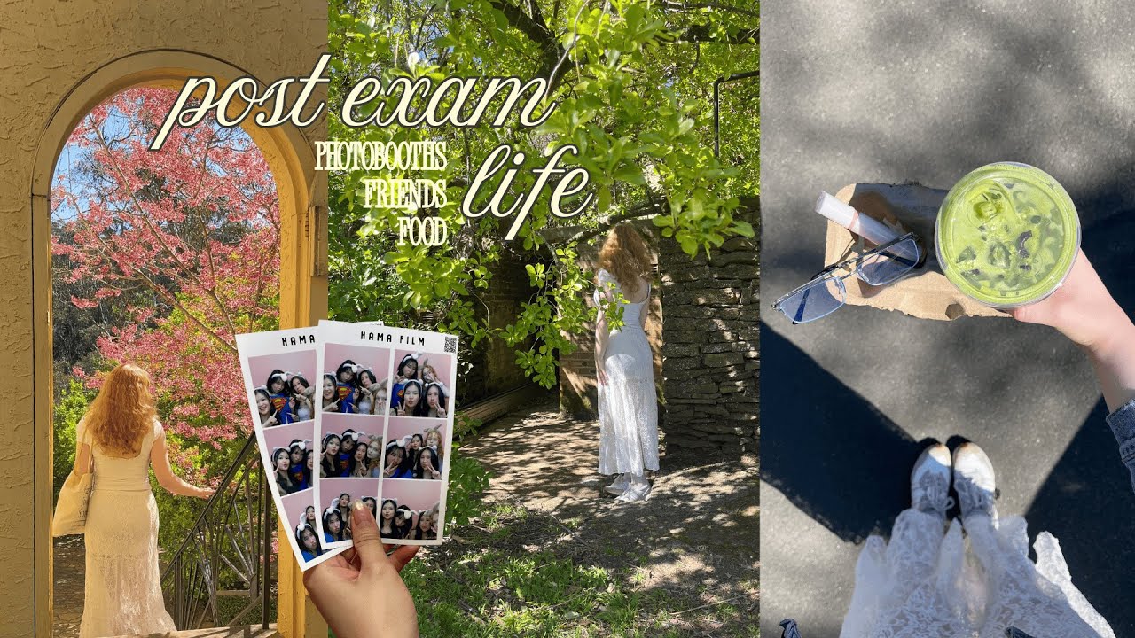 vlog #2 post exam life 💌 | photobooths, friends, food + uni visits and a garden trip with my mum 🤍🧺