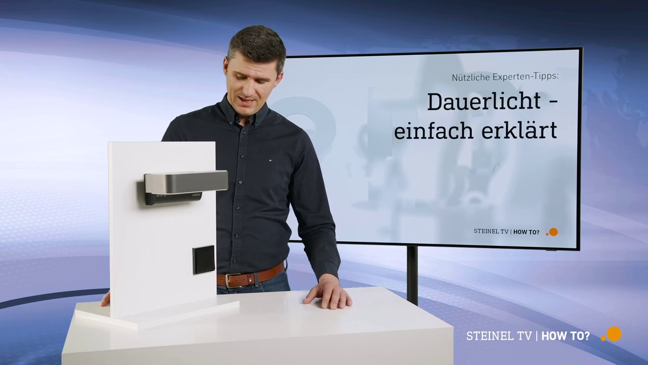 STEINEL Tutorial - Wie nutze ich die Dauerlicht-Funktion bei einer Au&szlig;enleuchte?