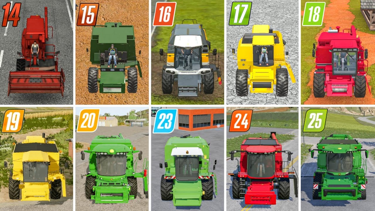 Fs14 vs Fs15 vs Fs16 vs Fs17 vs Fs18 vs Fs19 vs Fs20 vs Fs23 vs Fs24 vs Fs25 | Small Harvester 