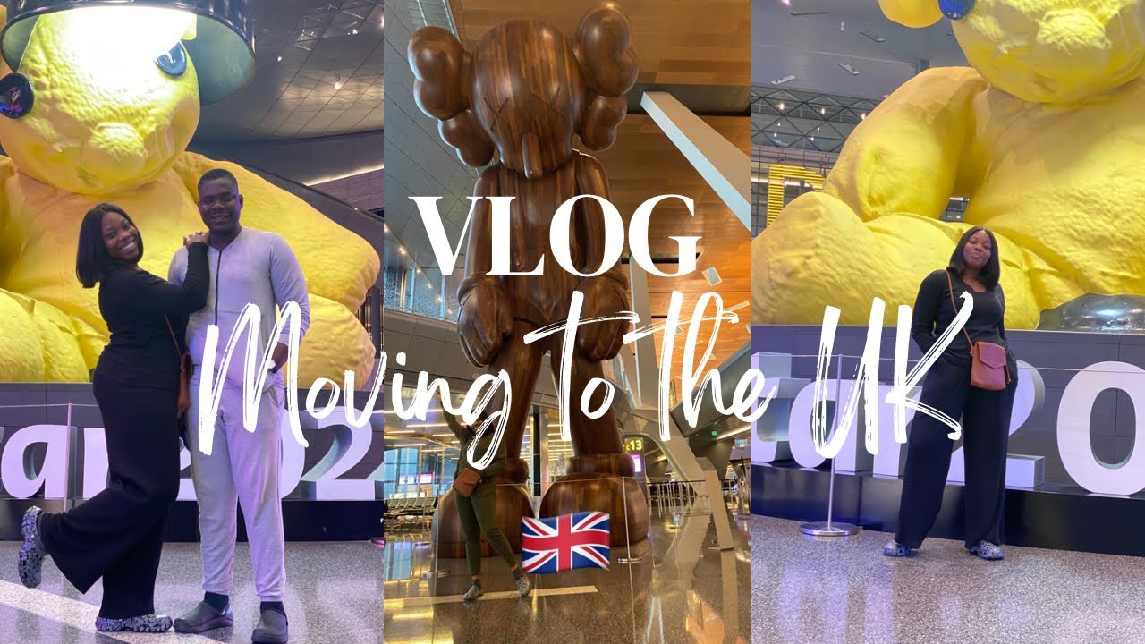 TRAVEL WITH US TO THE UK/ HOW WE SPENT OUR 14hrs LAYOVER AT THE MOST BEAUTIFUL AIRPORT QATAR