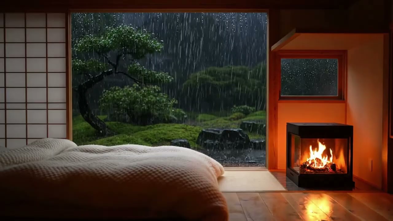No Ads Rain & Soft Piano for Deep Sleep – Peaceful Piano Rain for Insomnia Relief & Restful Sleep