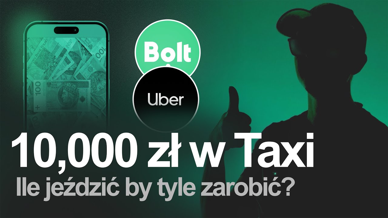 Ile trzeba jeździć by zarobić 10,000 zł jako Uber i Bolt Driver? Praca Bolt Praca Uber Zarobki Taxi