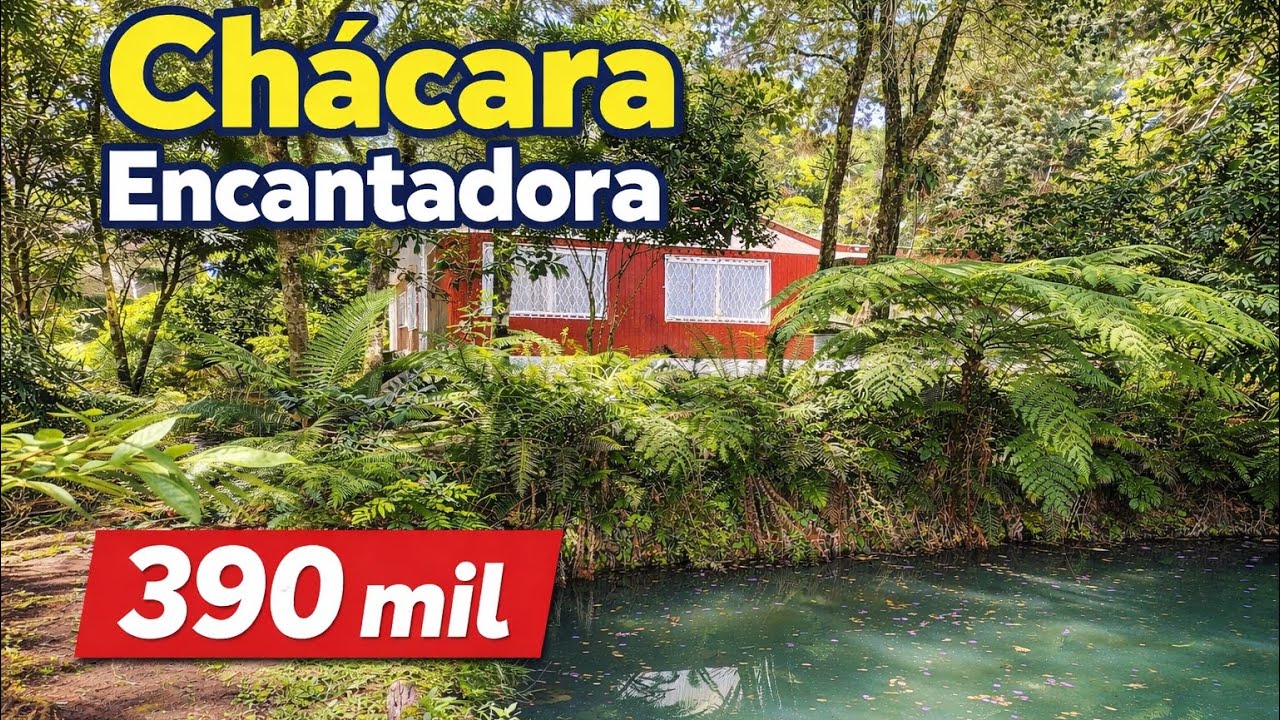 CHÁCARA BELÍSSIMA COM TANQUE DE PEIXE, CASA, POMAR, HORTA, GALINHEIRO 390 MIL