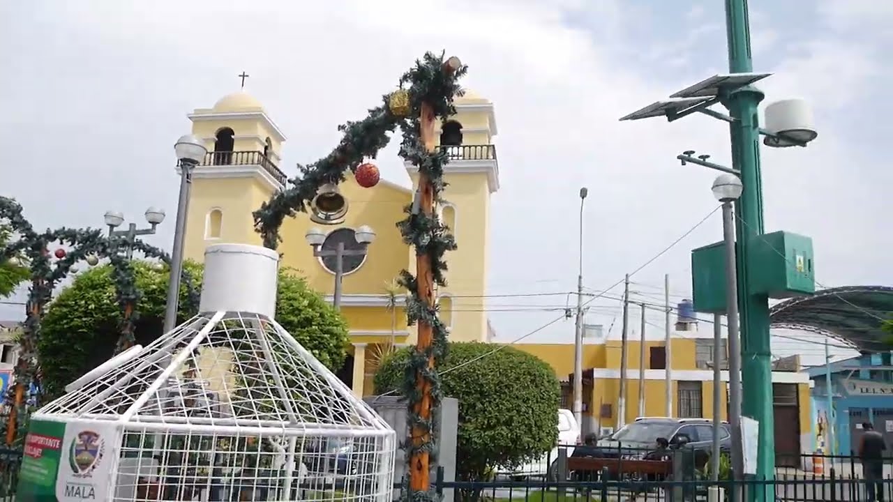 MALA 🇵🇪 PLAZA DE ARMAS DEL CORAZÓN DEL VALLE DE MALA 👍