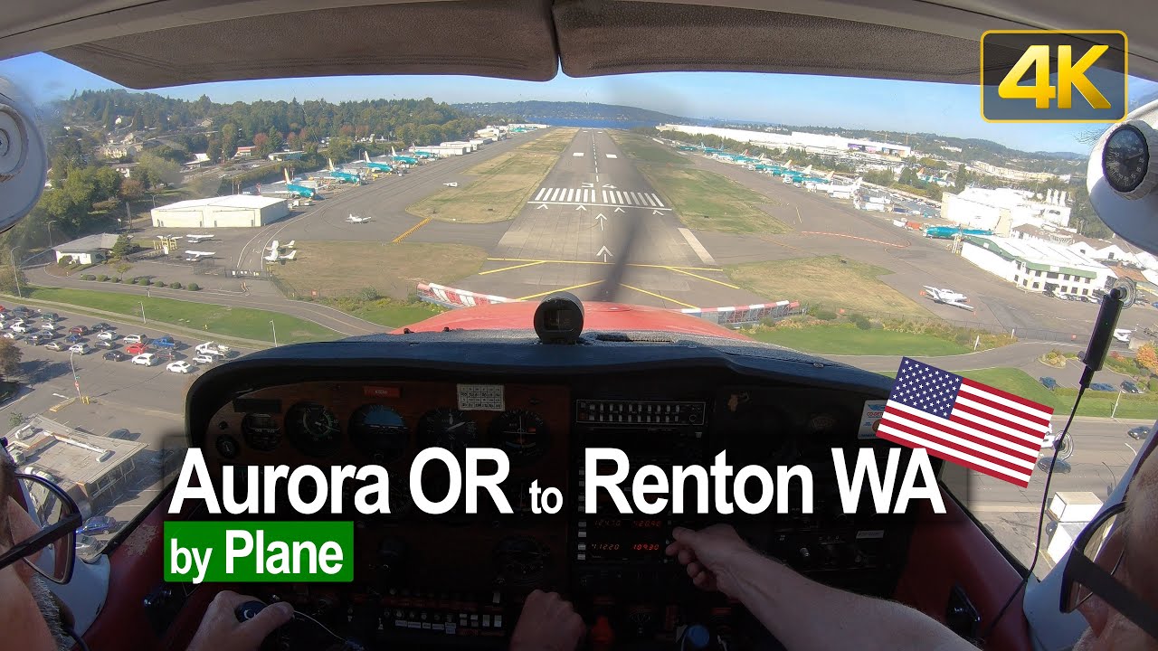 Flying from Aurora OR to Renton WA in a Cessna 172