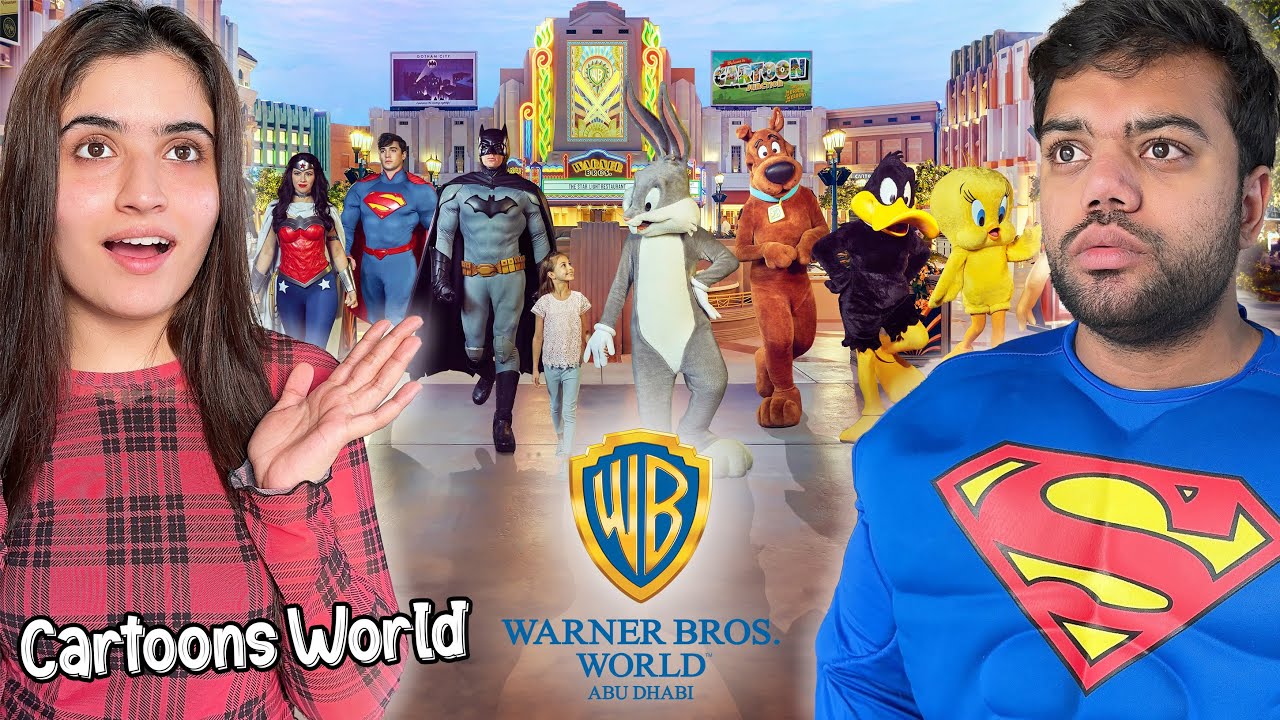 Cartoons Ki Duniya Mein Aa Gaye 😱 | Biggest Superhero And Cartoon Theme Park 😍