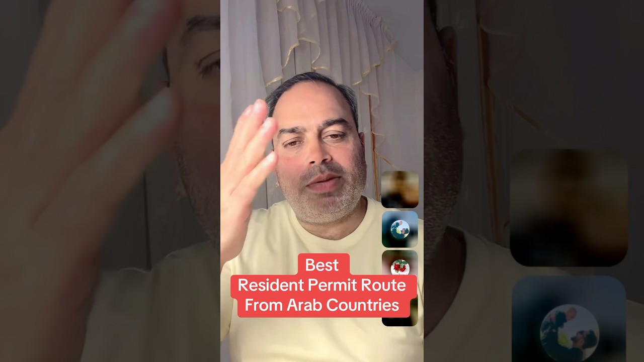 Best Europe Resident Permit Route From Arab Countries #shorts #inaytullahmughal #residentpermit