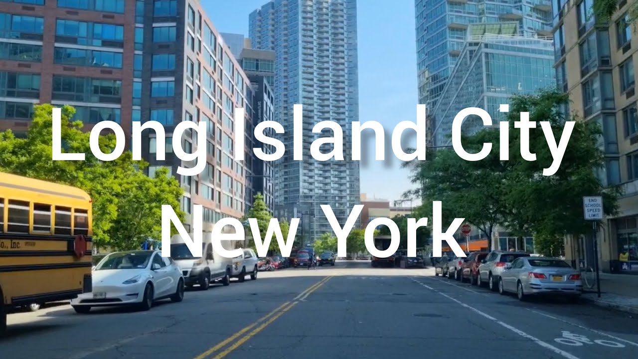 Driving around Long  Island  City, NY. May 2024