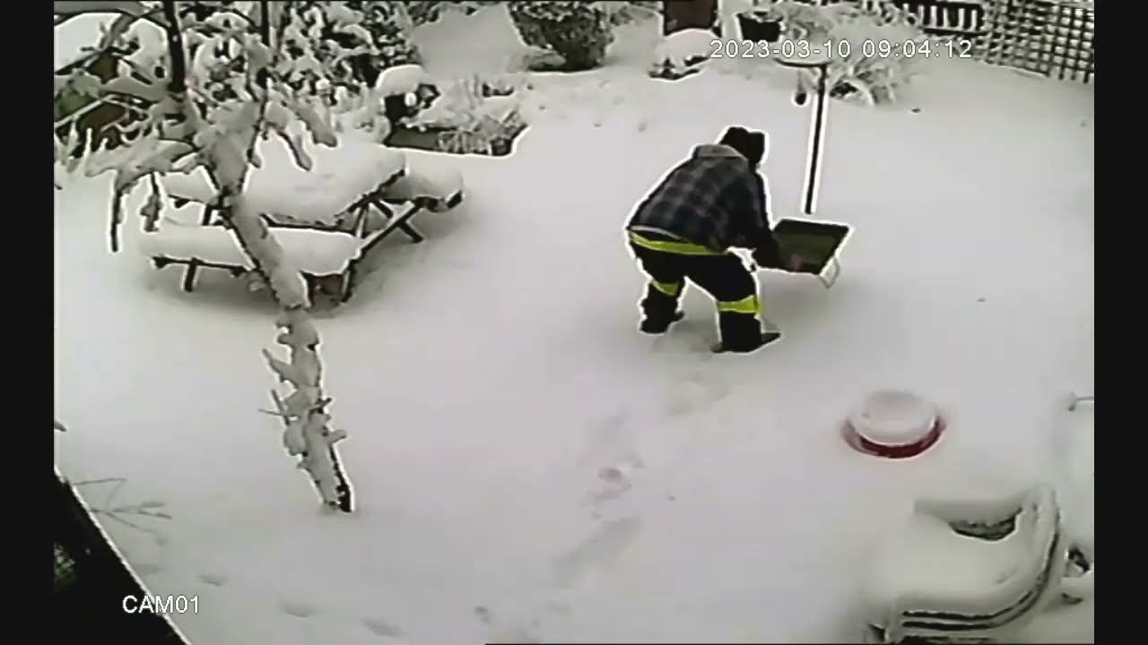 Snow Timelapse Bradford UK March 8th to 10th 2023 at x1000