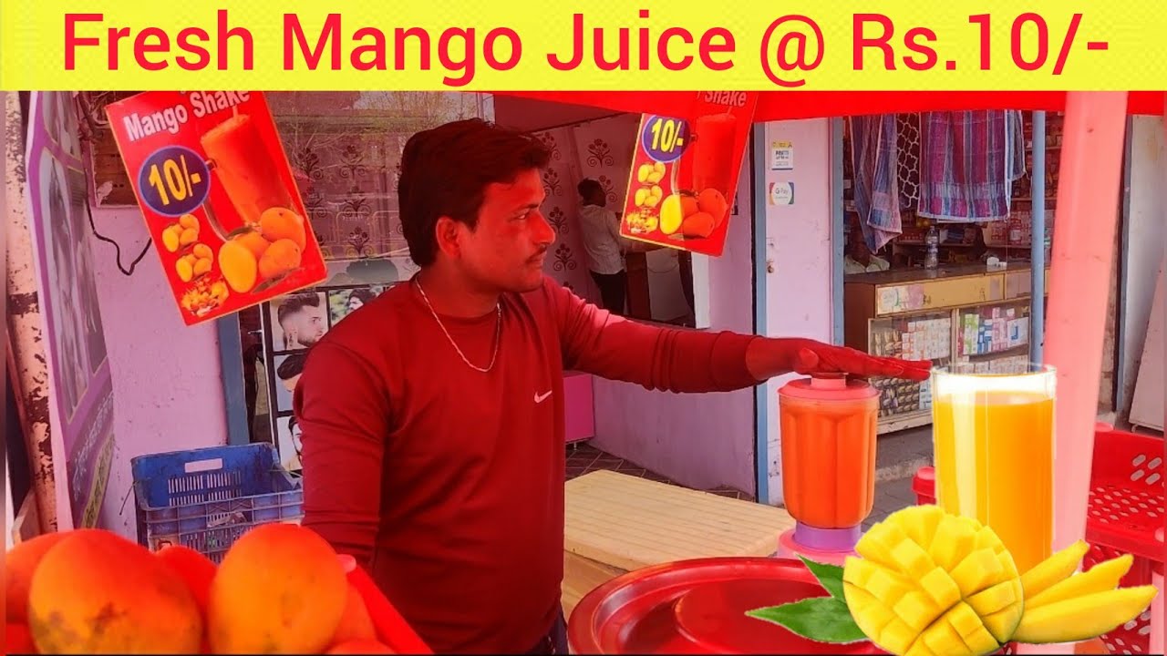Fresh Mango Juice only @ Rs.10/- | Summer Special | Mango Juice Making | Mango Juice Street food