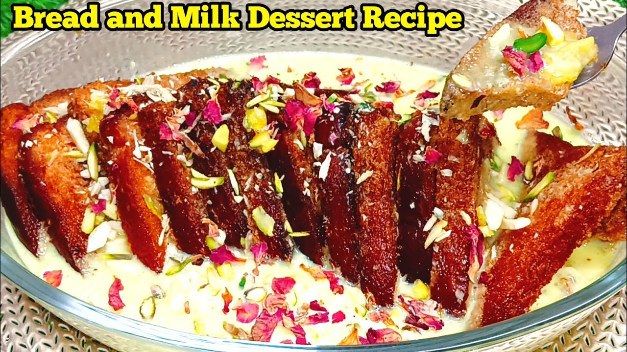 5-Minute Bread & Milk Dessert Recipe | Instant Indian Sweet 😋