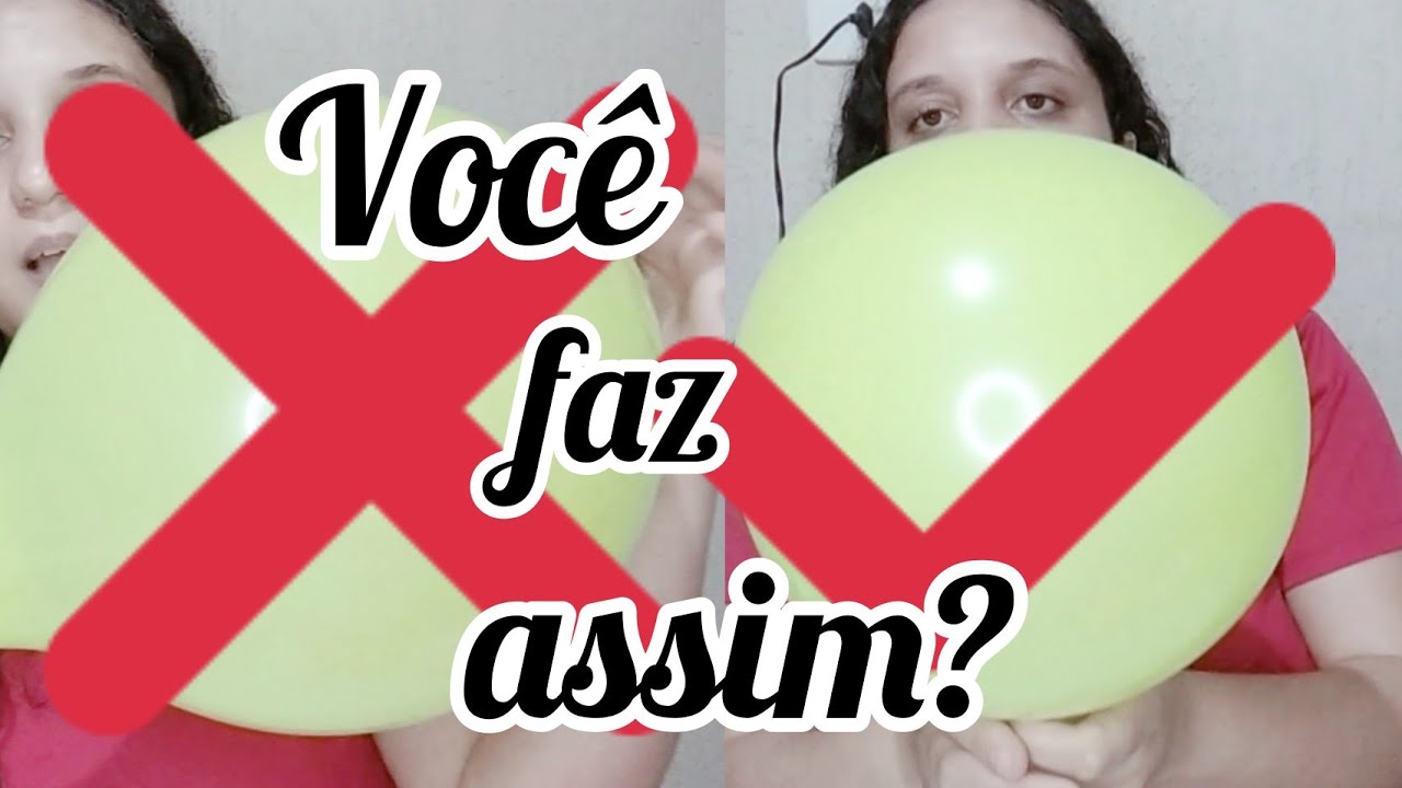 Como inflar os balões da forma certa para ter um arco perfeito.